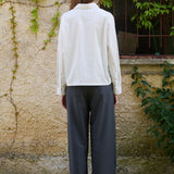 Nika Shirt, White Stripe