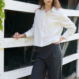 Nika Shirt, White Stripe