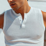 Ivan Fitted Knit Tank, White