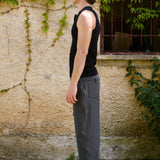 Ivan Fitted Knit Tank, Black