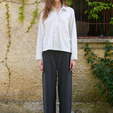 Nika Shirt, White Stripe