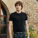T-shirt ajusté Brando, noir