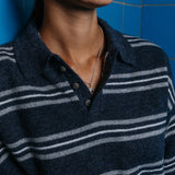 Myles Polo Knit, Navy