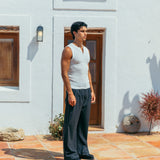 Ivan Fitted Knit Tank, White