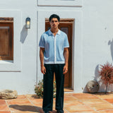 Ripley Knit Shirt, Sky Blue