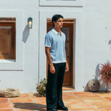 Ripley Knit Shirt, Sky Blue