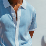 Ripley Knit Shirt, Sky Blue