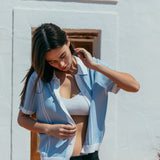 Ripley Knit Shirt, Sky Blue
