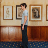 Brando Fitted T-Shirt, Light Grey Marl