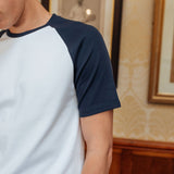 Brando Raglan T-Shirt, White/Navy
