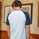 Brando Raglan T-Shirt, White/Navy