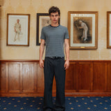 Brando Stripe T-Shirt, Grey/Navy