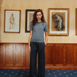 Brando Stripe T-Shirt, Grey/Navy