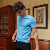 Brando Fitted T-Shirt, Sky Blue