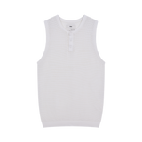 Ivan Fitted Knit Tank, White