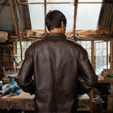 Zayn Leather Jacket, Brown