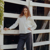Nika Shirt, White Stripe